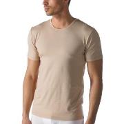 Mey Dry Cotton Functional Rounded Neck Shirt Beige X-Large Herre