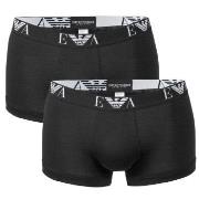 Emporio Armani 2P Stretch Cotton Trunk Svart bomull X-Large Herre