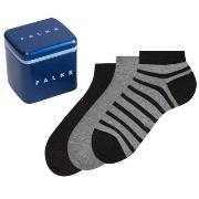 Falke Strømper 3P Ankle Sock Happy Box Grå bomull Str 43/46