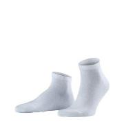 Falke Strømper 2P Happy Sneaker Socks Hvit bomull Str 39/42 Herre