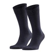 Falke Strømper 2P Happy Socks Marine Str 43/46 Herre