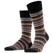 Falke Strømper Microblock Socks Svart stripet bomull Str 43/44 Herre