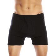 JBS Basic Fly Boxer Svart bomull Large Herre