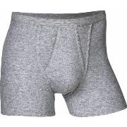 JBS Basic Fly Boxer Grå bomull X-Large Herre