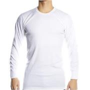 JBS Basic Longsleeve White Hvit bomull Large Herre