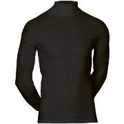 JBS Classic Roll Neck Long Sleeve Svart bomull Medium Herre