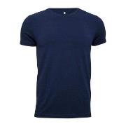 JBS of Denmark Bamboo Blend O-neck T-shirt Marine Small Herre