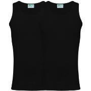 JBS 2P Organic Cotton Singlet Svart økologisk bomull Large Herre