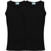 JBS 2P Organic Cotton Singlet Svart økologisk bomull XX-Large Herre
