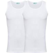 JBS 2P Organic Cotton Singlet Hvit økologisk bomull Medium Herre