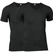 JBS 2P Organic Cotton V-Neck T-shirt Svart økologisk bomull Small Herr...