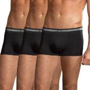 Jockey 3P Cotton Stretch Short Trunk Svart bomull X-Large Herre