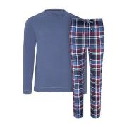 Jockey Night And Day Long Pyjama Marine/Rød Large Herre