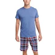 Jockey Night And Day Pyjama Short Sleeve Marine/Rød Medium Herre