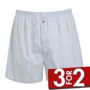 Jockey Woven Poplin Boxer Shorts Hvitrutet mønster bomull Small Herre