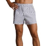 Jockey Woven Poplin Boxer Shorts Hvit m Rand bomull Small Herre