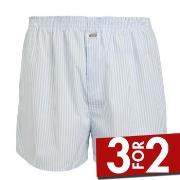 Jockey Woven Poplin Boxer Shorts Hvit m Rand bomull XX-Large Herre