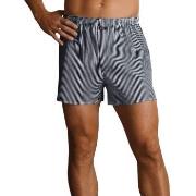 Jockey Woven Poplin Boxer Shorts Stripet bomull Small Herre