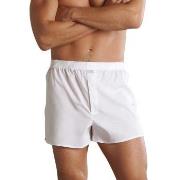 Jockey Woven Poplin Boxer Shorts Hvit bomull Small Herre