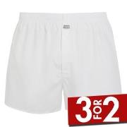 Jockey Woven Poplin Boxer Shorts Hvit bomull XX-Large Herre