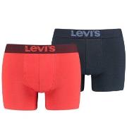 Levis 2P Base Boxer Rød/Blå  bomull Medium Herre