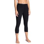 Calida Natural Comfort Capri Leggings Svart bomull Small Dame