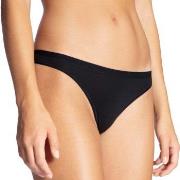 Calida Truser Natural Comfort Thong Svart bomull X-Small Dame