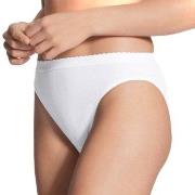 Calida Truser Slip/Hosen Minislip White Hvit bomull Small Dame