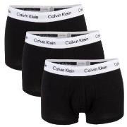 Calvin Klein 3P Cotton Stretch Low Rise Trunks Svart bomull Medium Her...