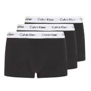 Calvin Klein 3P Cotton Stretch Low Rise Trunks Svart bomull X-Large He...