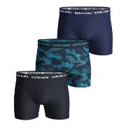 Björn Borg 3P Essential Shadeline Shorts Marine/Blå bomull Large Herre