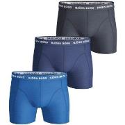 Björn Borg 3P Essential Shorts Marine/Blå bomull Large Herre