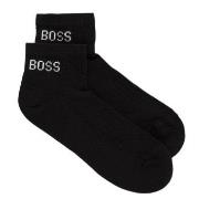 BOSS Strømper 2P Casual Sport Sneaker Socks Svart Str 43/46 Herre