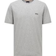 BOSS Mix and Match T-shirt With Logo Grå bomull Large Herre