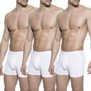 Bread and Boxers Boxer Briefs 3P Hvit økologisk bomull Small Herre