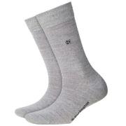 Burlington Strømper Bloomsbury Wool Sock Lysgrå Str 36/41 Dame