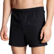 Calida Cotton Code Boxer Shorts With Fly Svart bomull XX-Large Herre