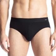 Calida Cotton Code Brief Svart bomull Large Herre