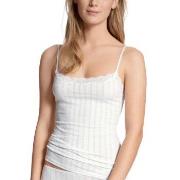 Calida Etude Toujours Spaghetti-Top Hvit bomull X-Small Dame