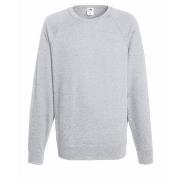 Fruit of the Loom Light Raglan Sweat Gråmelerad Large Herre