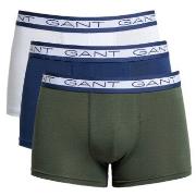 Gant 3P Basic Cotton Trunks Blå/Grønn bomull XX-Large Herre