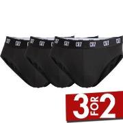 CR7 Cristiano Ronaldo 3P Basic Brief Svart bomull XX-Large Herre