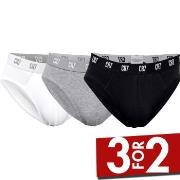 CR7 Cristiano Ronaldo 3P Basic Brief Svart/Hvit bomull XX-Large Herre