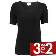 Damella Bamboo  31302 T-Shirt Svart Bambus Medium Dame