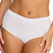 Damella Truser Classic Cotton Midi Brief Hvit bomull Large Dame