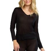 Damella Silk Long Sleeve Svart silke Medium Dame