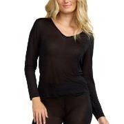 Damella Silk Long Sleeve Svart silke X-Large Dame