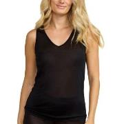 Damella Silk Tank Top Svart silke X-Large Dame