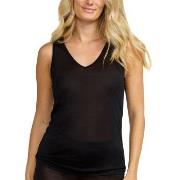 Damella Silk Tank Top Svart silke X-Small Dame