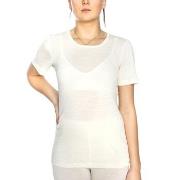 Damella Wool T-Shirt Elfenben ull Large Dame